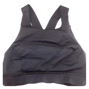 Lululemon black racerback sports bra size 8